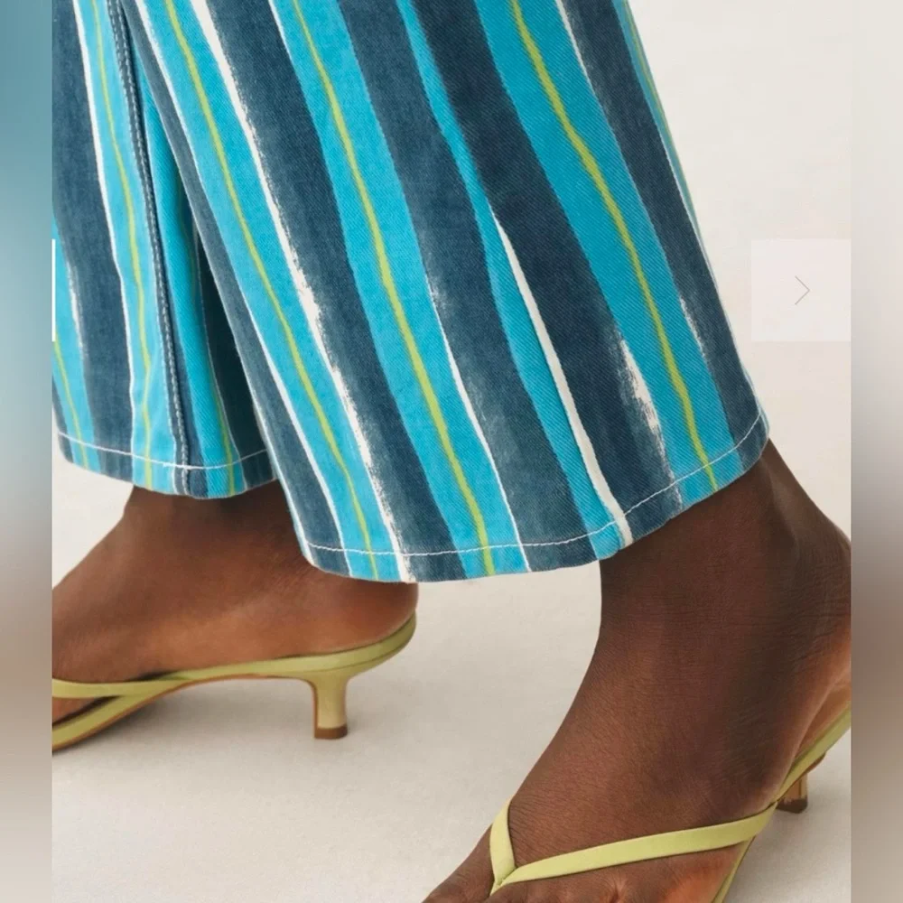 ANTHROPOLOGIE SIMON MILLER ASTRO HIGH-RIZE WIDE LEG JEANS BLUE SIZE 30 NWT - Picture 6 of 15